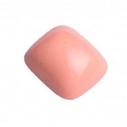 SYNTHETIC CORAL COLOR LIGHT CUSHION CABOCHON SPECIAL CUT