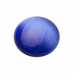SYNTHETIC CAT'S EYE COLOR N.3 DARK BLUE ROUND CABOCHON SPECIAL CUT
