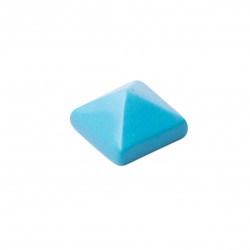 SYNTHETIC TURQUOISE SQUARE/PYRAMID SPECIAL CUT 