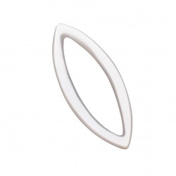 MOTHER OF PEARL - WHITE MARQUISE HOOP SPECIAL CUT