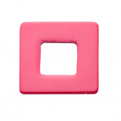 SYNTHETIC CORAL DONUT SQUARE FLAT WITH HOLE SPECIAL CUT