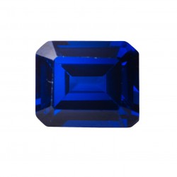 SYNTHETIC BLUE SAPPHIRE OCTAGON FACET