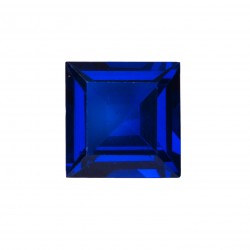 SYNTHETIC BLUE SAPPHIRE SQUARE FACET