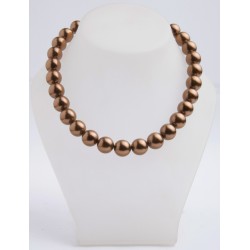 SHELL PEARL N.215 COLOR BROWN STRING ROUND 14mm