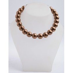 SHELL PEARL N.215 COLOR BROWN STRING ROUND 16mm
