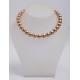 SHELL PEARL N.208 COLOR CHAMPAGNE STRING ROUND 12 mm