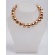 SHELL PEARL N.208 COLOR CHAMPAGNE STRING ROUND 16mm