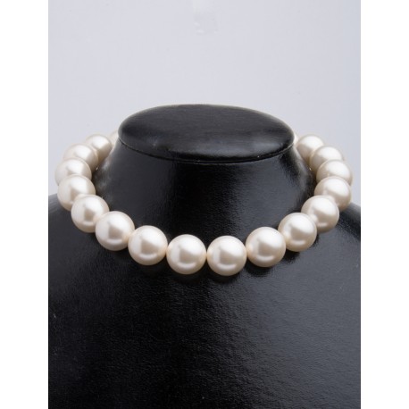 SHELL PEARL N.210 COLOR CREAM STRING ROUND 18mm
