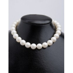 SHELL PEARL N.201 COLOR WHITE STRING ROUND 14mm