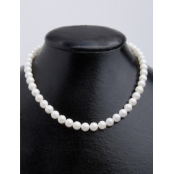SHELL PEARL N.201 COLOR WHITE STRING ROUND 8mm