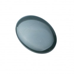 BLOOD STONE OVAL LOW CABOCHON WITH INSIDE ANGLE 