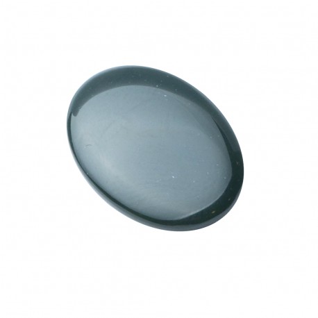 BLOOD STONE OVAL LOW CABOCHON WITH INSIDE ANGLE 