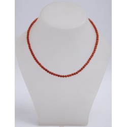 RED AGATE ROUND BEADS 4mm STRING 40cm