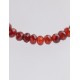 RED AGATE FACET-BUTTON BEADS STRING 40cm