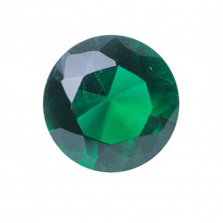 GREEN GLASS 68 ROUND FACET