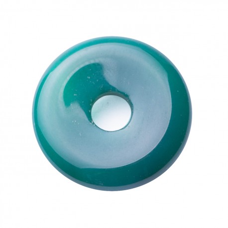GREEN AGATE DONUTS CABOCHON