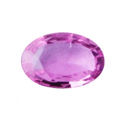 SAPPHIRE COLOR PINK OVAL FACET