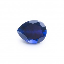 SYNTHETIC BLUE SPINEL PEAR FACET