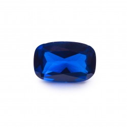 SYNTHETIC BLUE SPINEL CUSHION FACET
