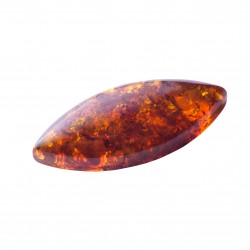 PRESSED AMBER MARQUISE CABOCHON
