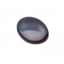  MOTHER OF PEARL BLACK OVAL CABOCHON