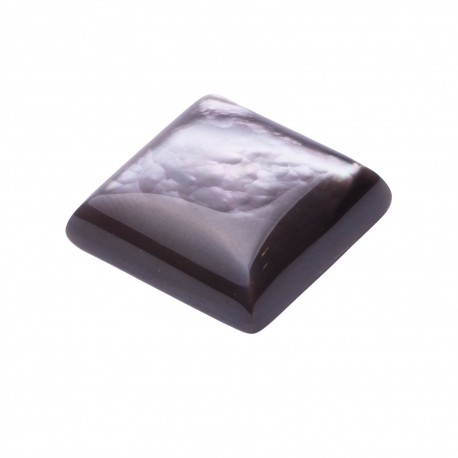  MOTHER OF PEARL BLACK SQUARE CABOCHON 