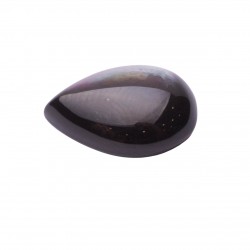  MOTHER OF PEARL PEAR BLACK CABOCHON 