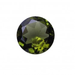 SYNTHETIC GREEN TOURMALINE ROUND FACET 