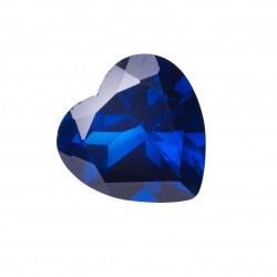 SYNTHETIC BLUE SPINEL HEART FACET