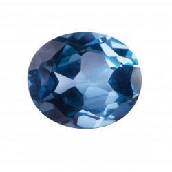 SYNTHETIC AQUAMARINE COLOR NO.106 OVAL FACET 