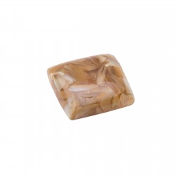  MOTHER OF PEARL GOLD RECOMPOSE CUSHION CABOCHON