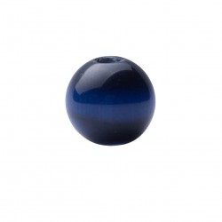 SYNTHETIC CAT'S EYE COLOR N.25 BLACK BLUE BEAD