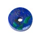 AZURITE-MALACHITE ROUND FLAT WITH HOLE SPECIAL CUT