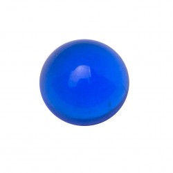 CRYSTAL COLOR NO.15 BLUE POLISHED ROUND CABOCHON