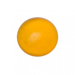 CRYSTAL COLOR NO.813 YELLOW POLISHED ROUND CABOCHON 