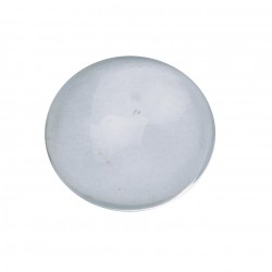 CRYSTAL COLOR NO. WL007 WHITE POLISHED ROUND CABOCHON