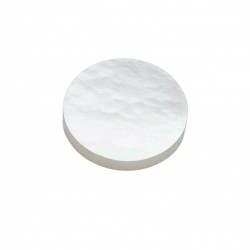MOTHER OF PEARL WHITE ROUND FLAT SPECIAL CUT 