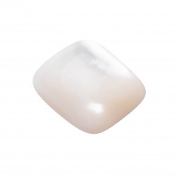 MOTHER OF PEARL WHITE CABOCHON CUSHION SPECIAL CUT