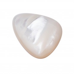 MOTHER OF PEARL - WHITE CABOCHON UNEVEN SPECIAL CUT