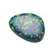 SYNTHETIC OPAL 513 GREEN UNEVEN CABOCHON SPECIAL CUT