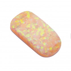 SYNTHETIC OPAL YELLOW CABOCHON BRIDGE SPECIAL CUT
