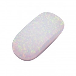 SYNTHETIC OPAL WHITE CABOCHON BRIDGE SPECIAL CUT